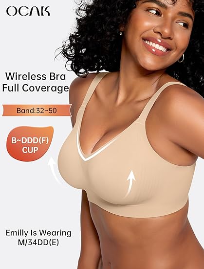 Full Coverage Plus Size Comfortable Tshirt Bra