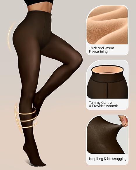 2 Pairs Fake Translucent Tights